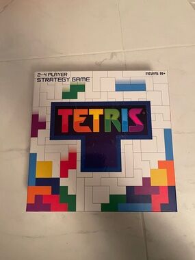 Tetris Board Game Set with Colorful Plastic Pieces